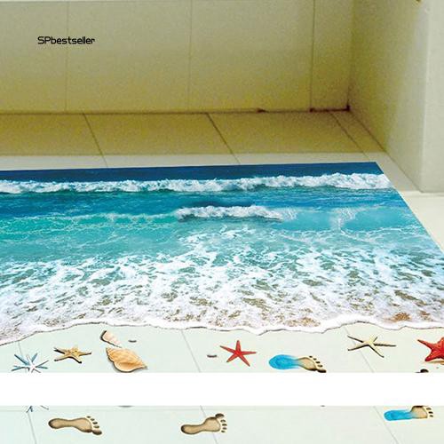 Miếng dán tường trang trí 3D chủ đề biển