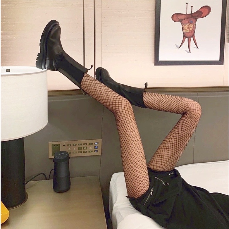 Quần Tất Lưới Màu Đen Xuyên Thấu Gợi Cảm Cho Nữ