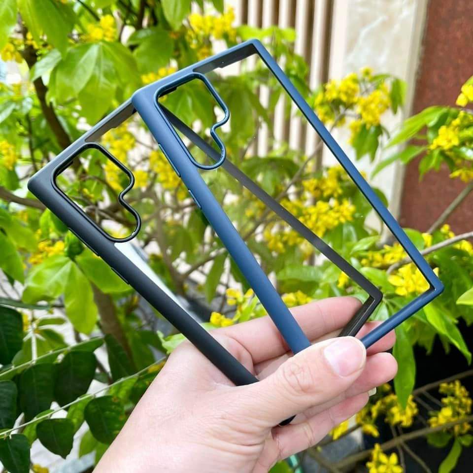 Ốp lưng Likgus trong viền màu Samsung S22, S22 Plus, S22 Ultra viền dẻo chống sốc không ố màu