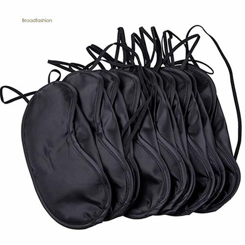 ♥Bdf Túi Xách Tay Thiết Kế Giản Dị Thời Trang♥Bộ 10 Mặt Nạ Che Mắt Ngủ Thoải Mái Tiện Dụng Khi Đi Du Lịch