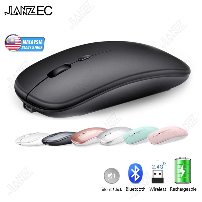 Chuột Không Dây Bluetooth 2.4GHz Có Thể Sạc Lại Cho PC / laptop / Điện Thoại / Máy Tính Bảng