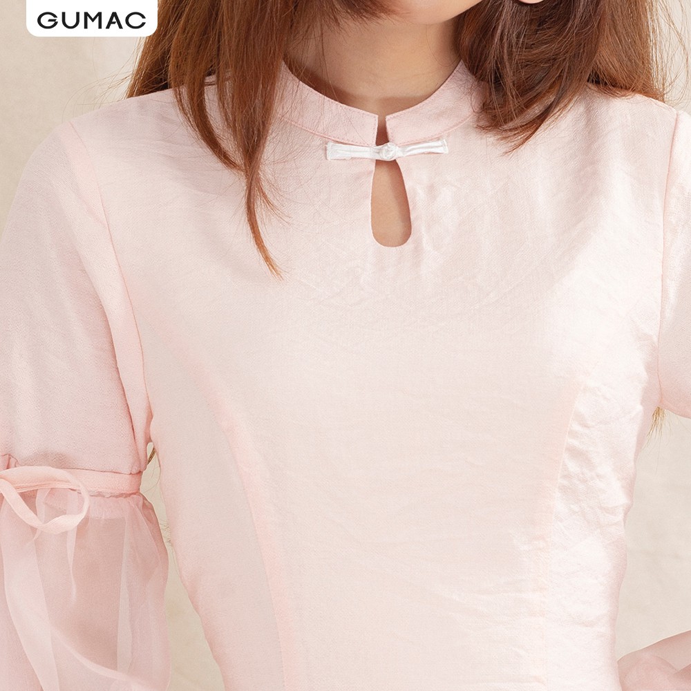 Đầm cổ tàu tay voan DA10120 GUMAC | BigBuy360 - bigbuy360.vn