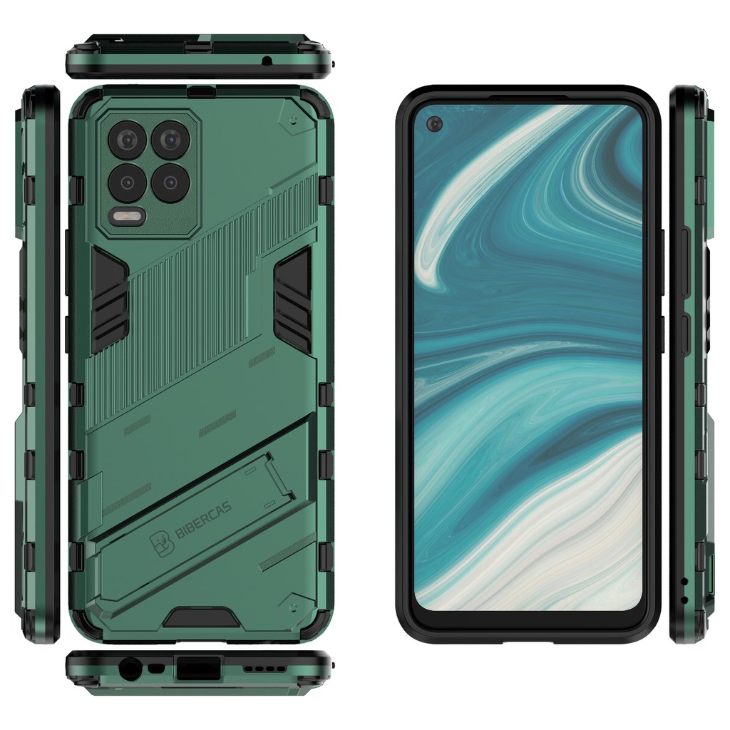 Ốp lưng Realme 8 4G / Realme 8 Pro / Realme 10 Iron Man Ver 2 chống sốc giá đỡ xem phim cao cấp