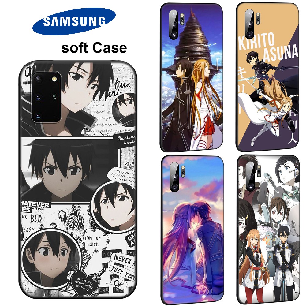 Ốp điện thoại mềm hình Sword Art Online cho Samsung Galaxy S10 S9 S8 Plus S7 S6 Edge S8+ S9+ S10+ SH195