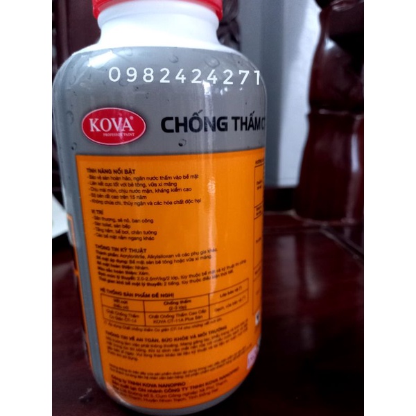 Chống thấm SÀN cao cấp KOVA CT11A - Lon 1kg