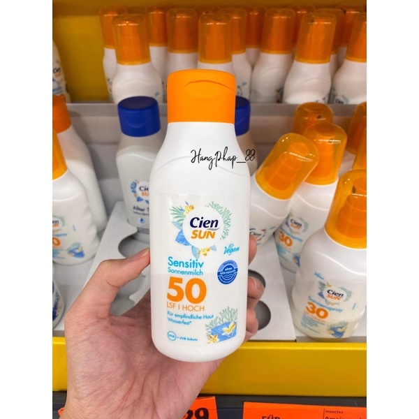 Kem chống nắng body Cien chai 250ml Bản Đức