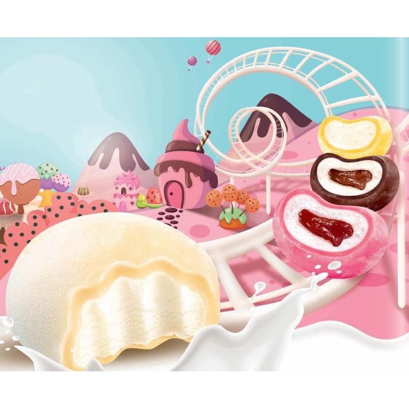 (Hỏa tốc) Kem Aice Mochi vani - dâu - sầu riêng