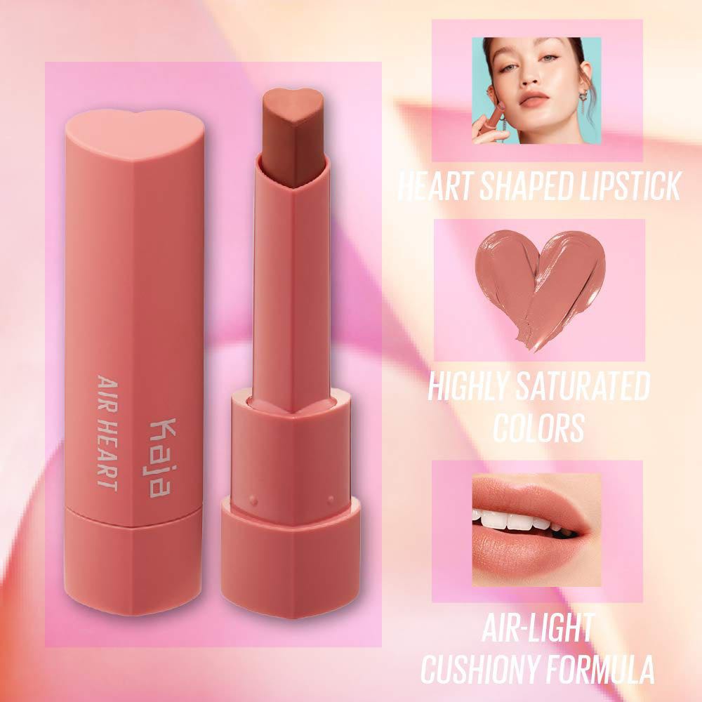 Son Thỏi Kaja Air Heart Lightweight Natural Finish Lipstick