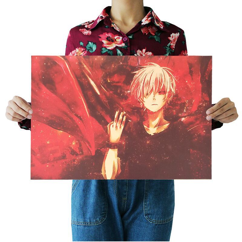 Áp Phích Trang Trí Nội Thất Hình Nhân Vật Trong Phim Tokyo Ghoul