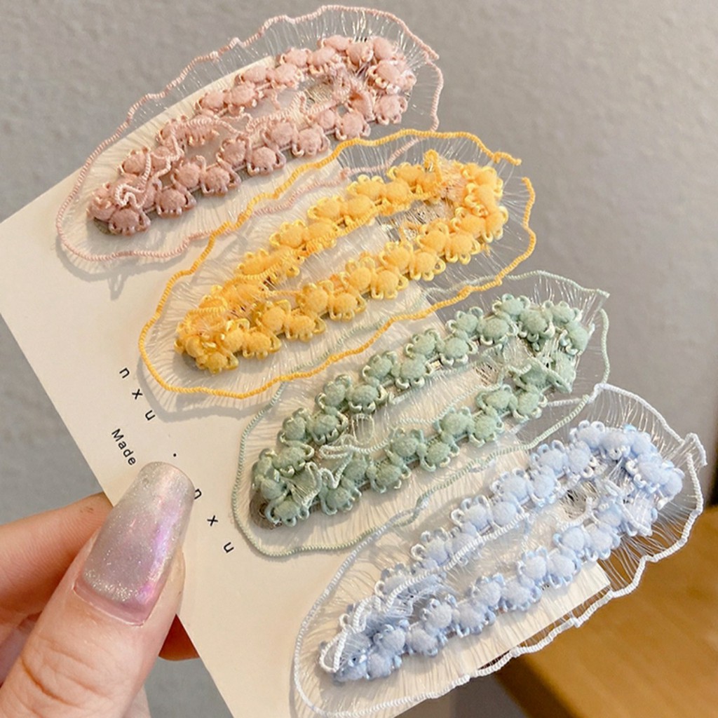 Kẹp tóc kiểu gợn sóng dễ thương