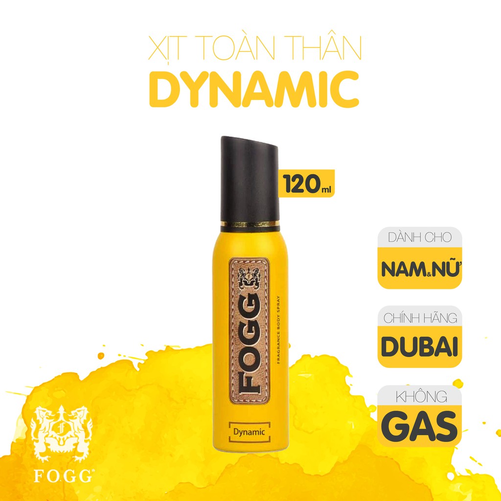 Xịt toàn thân nước hoa FOGG DUBAI dùng để khử mùi,tạo mùi thơm,dùng được cho cả nam và nữ,lưu hương lâu đến 8 tiếng