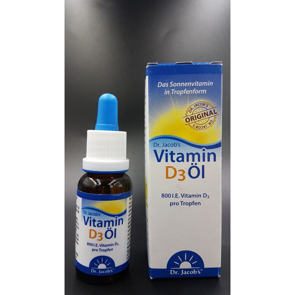 Đồ uống Dr. Jacobs VITAMIN D3 Ol lọ 20ml của Đức