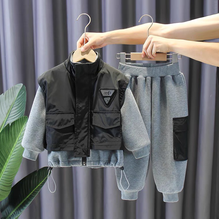 Bộ Quần Áo Chất nỉ Lót Bông Dày Dặn, Ấm Áp Cho Bé Trai Và Bé Gái | Voi Kid VN