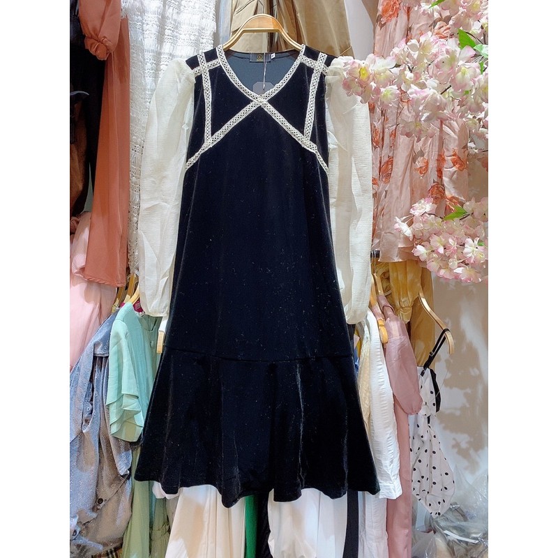 Các mẫu váy nhung tết hàng cao cấp loại 1 đẹp