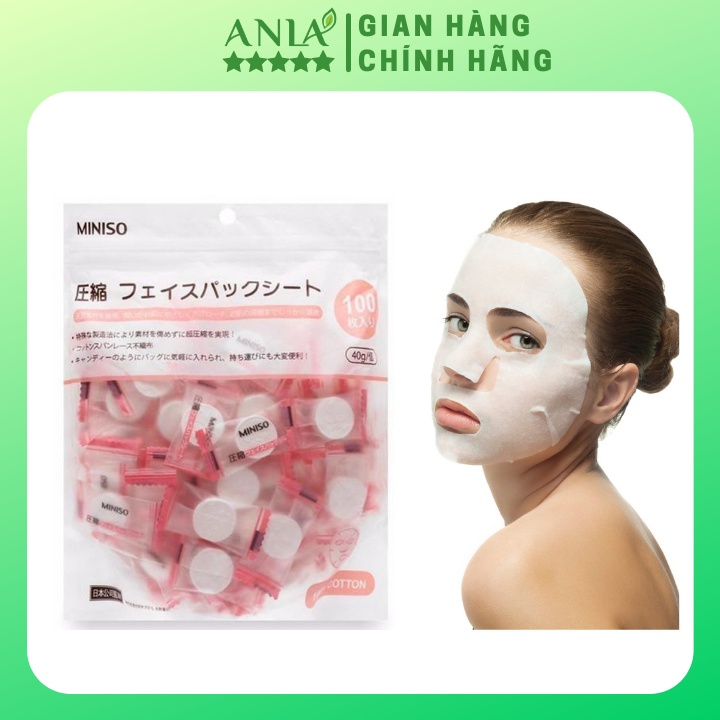 MẶT NẠ GIẤY NÉN CẤP ẨM THẢI ĐỘC MINISO NHẬT BẢN CHÍNH HÃNG | BigBuy360 - bigbuy360.vn