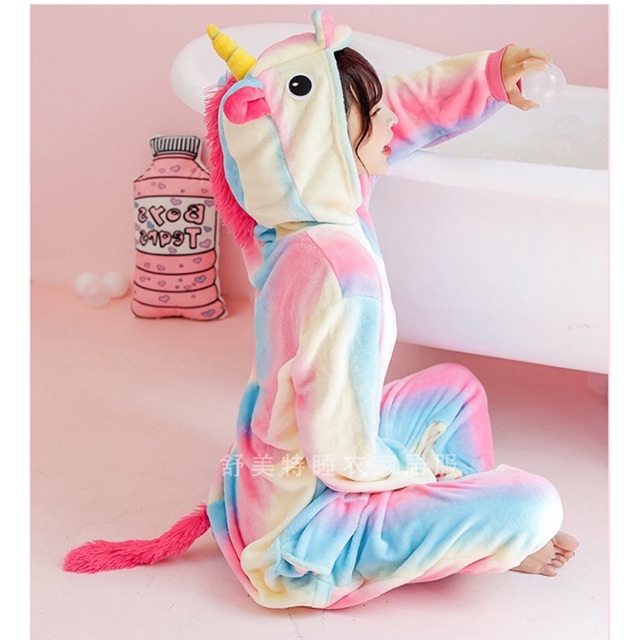 Bộ đồ kì lân nhiều màu, bộ đồ unicorn Hologram