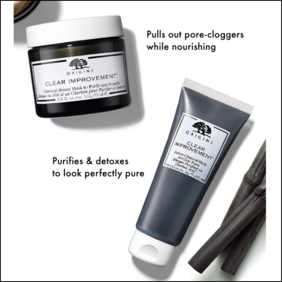 ORIGINS Mặt nạ dưỡng da Origins Clear Improvement™ Charcoal Honey Mask to Purify and Nourish