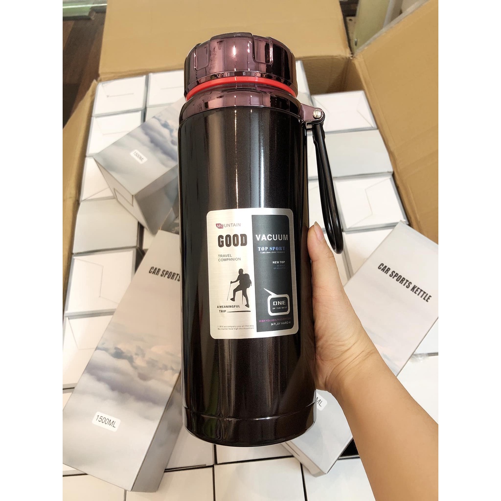 Bình giữ nhiệt nóng lạnh 1500ml inox 304 cao cấp