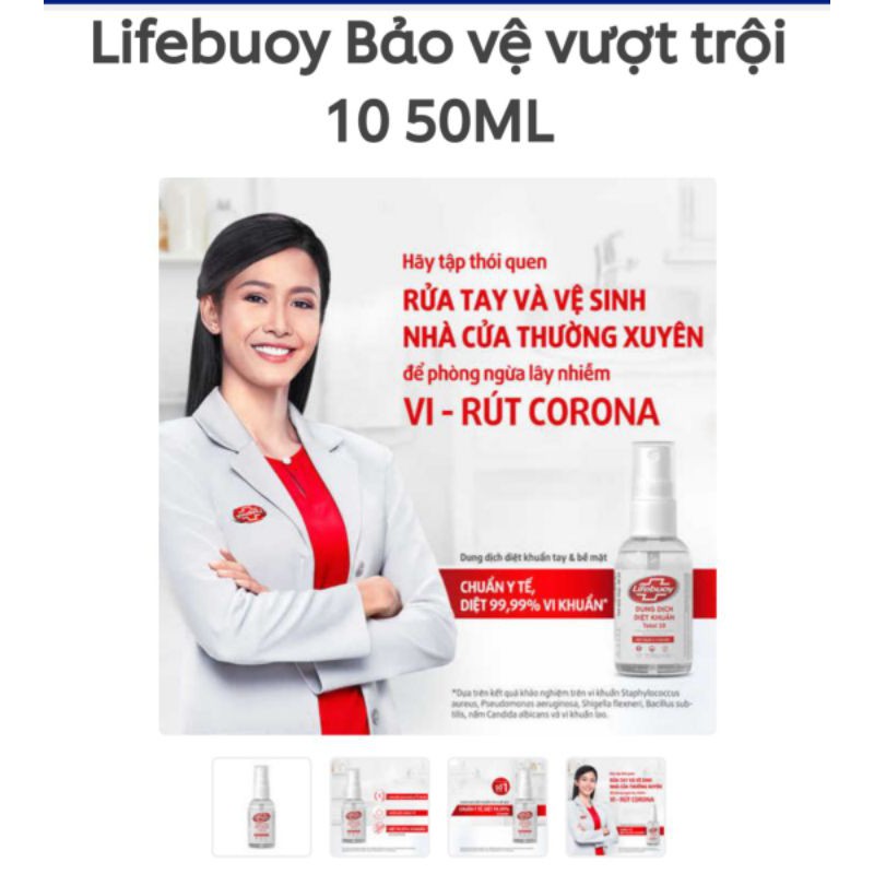 lifebuoy nước xịt xát khuẩn hàng đầu