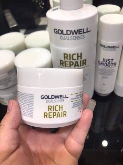 GOLDWELL-Dầu Ủ Hấp tóc Siêu Chữa Trị Phục Hồi Tóc Hư Tổn GOLDWELL DUALSENSES RICH 200ML