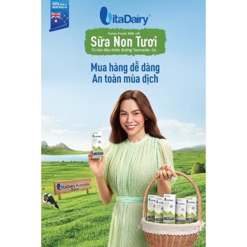 Thùng 24 hộp sữa tươi non Vitadairy 180ml