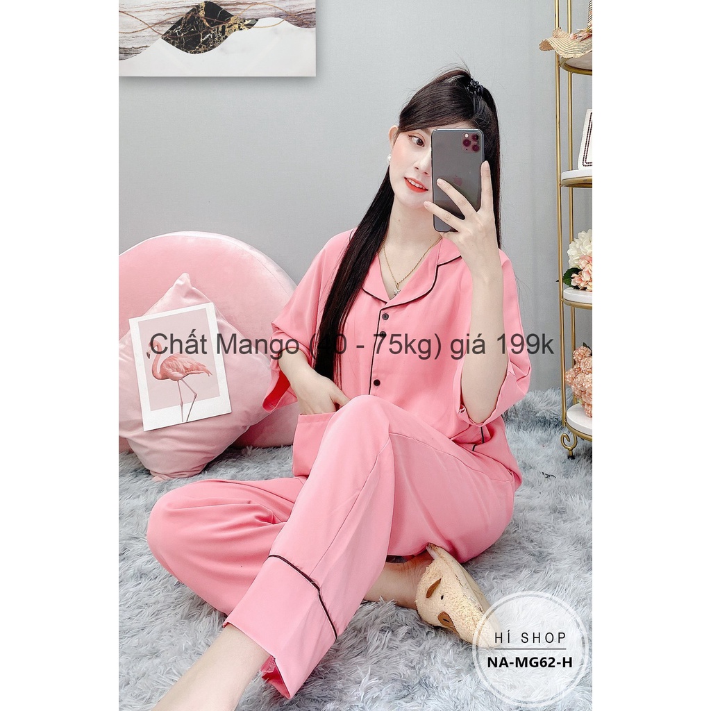 Đồ Bộ Mango Cánh Dơi Quần Dài Trơn MG62 - Hí Shop