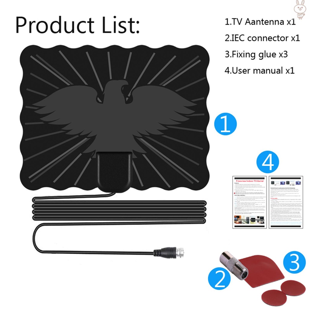 Ăng ten kỹ thuật số 25db Hdtv Dtv 150 Dặm chất lượng cao | BigBuy360 - bigbuy360.vn
