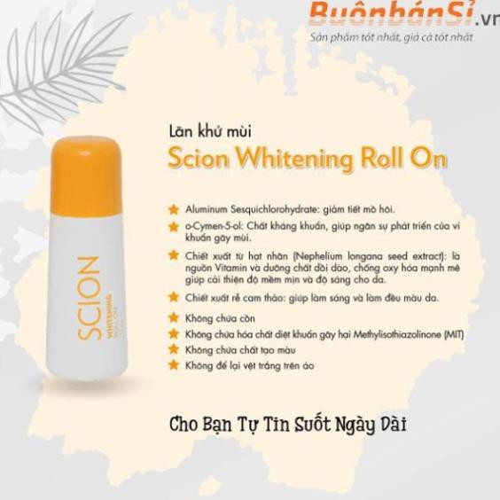 Lăn khử mùi cao cấp Scion Nuskin hôi nách hôi chân không gây vàng áo