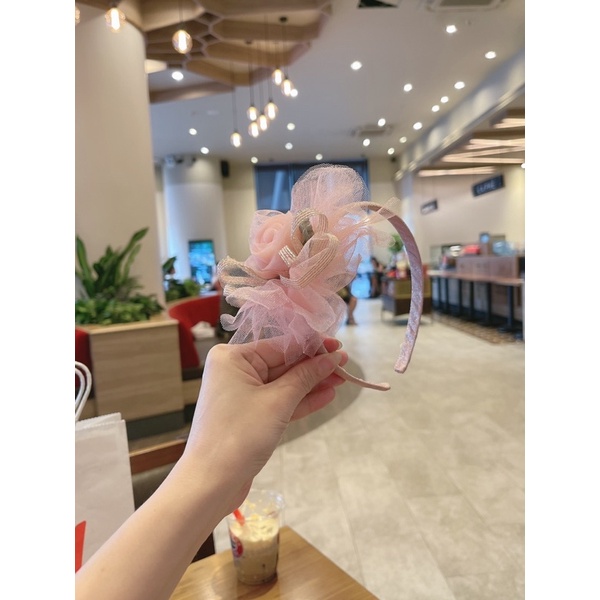 BÁN SỈ bờm tóc handmade hình hoa cho bé gái- Hàng cực xinh chốt theo màu hoa