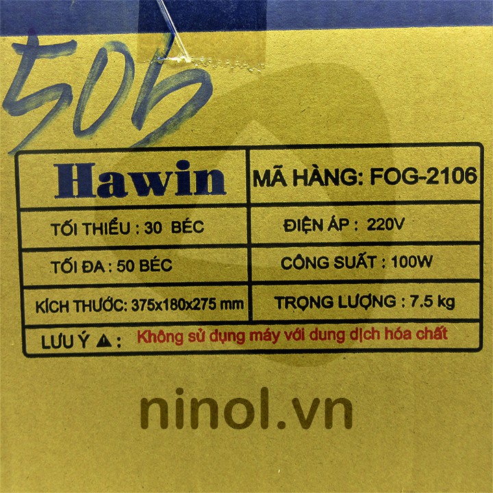 Máy bơm phun sương Hawin FOG 2106-50 béc