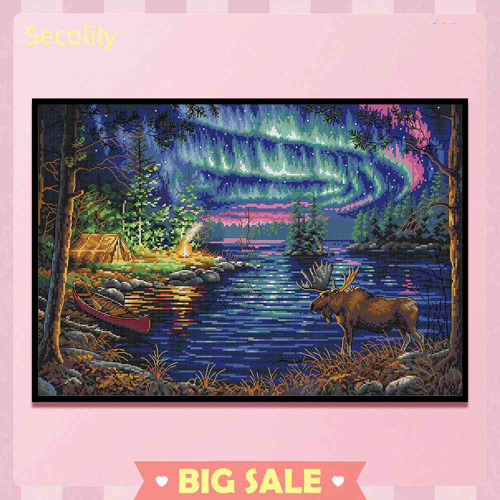 Seco Bộ Tranh Thêu Chữ Thập 14CT 2 Sợi Cotton