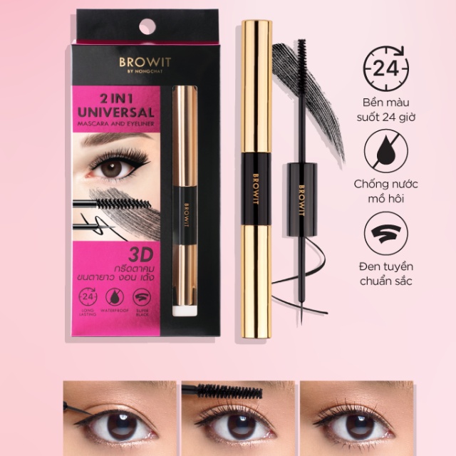 Chuốt mi Mascara Nongchat hãng BROWIT Thái Lan