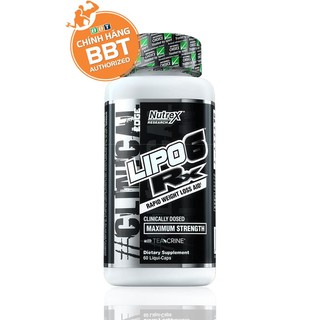 [Giá Hủy Diệt] Giảm Mỡ - Giảm Cân Nutrex LIPO 6 Rx 60v đốt mỡ siêu mạnh