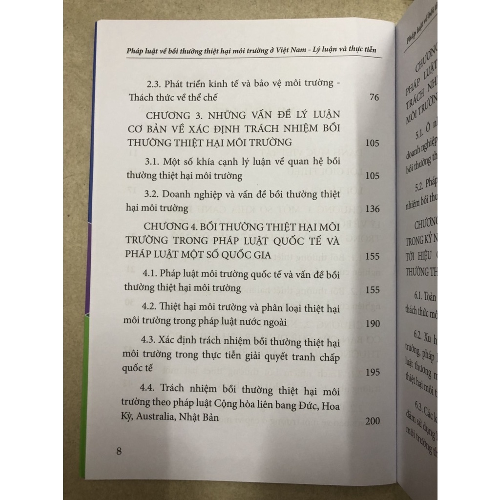 Sách Pháp luật về bồi thường thiệt hại môi trường ở Việt Nam - Lý luận và thực tiễn