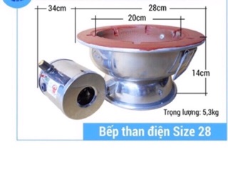 Bếp than điện size (36,38,40,42 cm)Trí  Việt