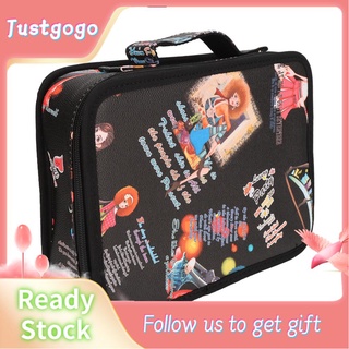 Justgogo Barber Carrying Case Stylist Tool Storage Bag Organizer Multifunction for Scissors Combs Hair Clippers