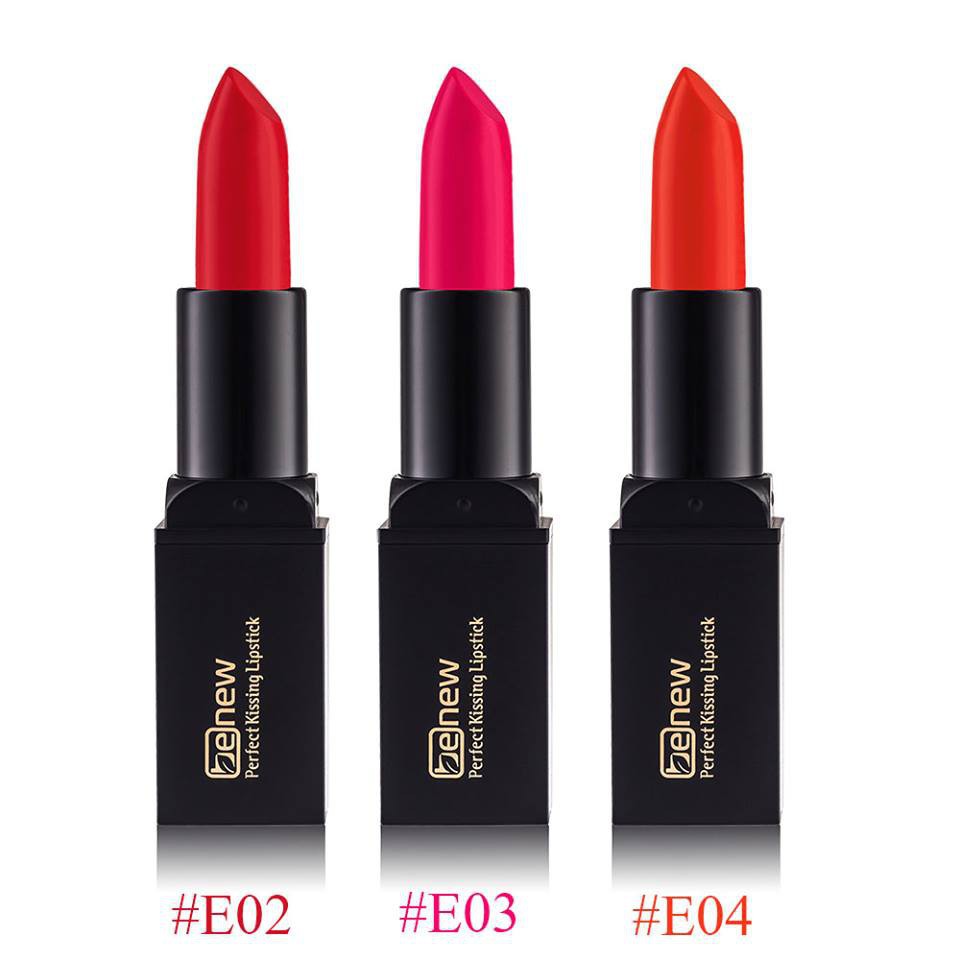 Son lì Benew dưỡng siêu mềm mượt màu Đỏ Cam - Benew Perfect Kissing Lipstick E04