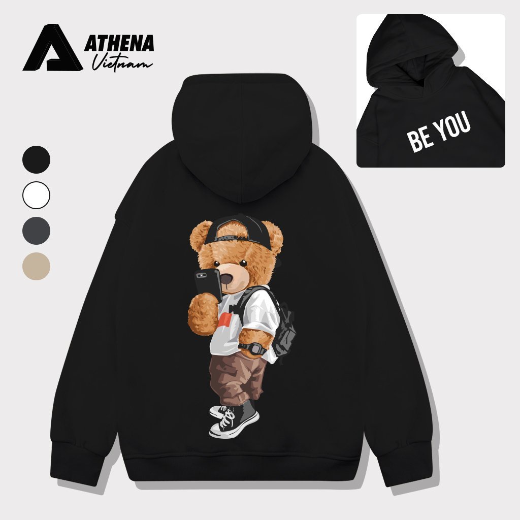 Áo Hoodie Bear Be You Athena5s
