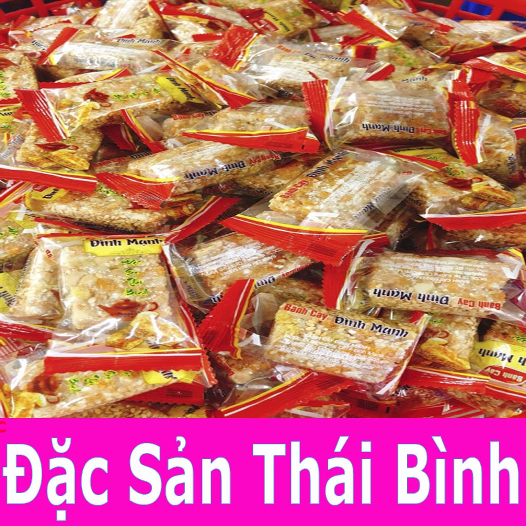 Bánh Cáy Làng Nguyễn - Bánh Cáy Đình Mạnh Đặc Sản Thái Bình Hàng Loại Cắt Miếng Nhỏ 600g