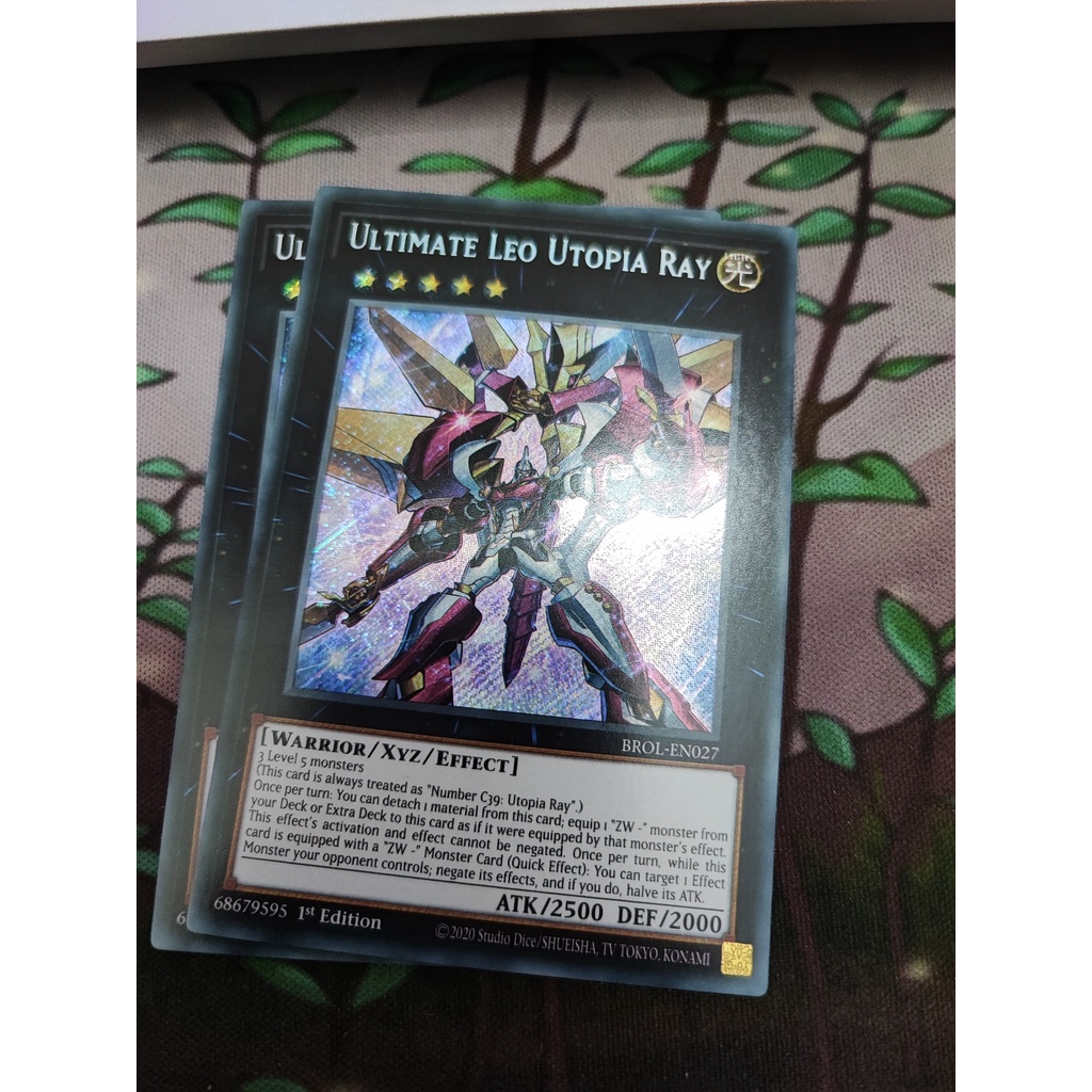 1 lá thẻ bài Ultimate Leo Utopia Ray - BROL-EN027 - Secret Rare 1st Edition