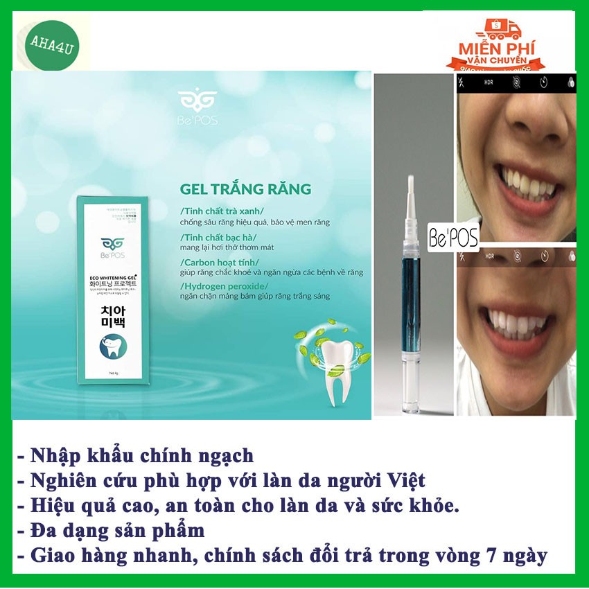 Gel trắng răng Hàn Quốc Be'POS