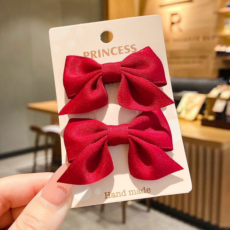 Kẹp Tóc Nơ Nhỏ Dễ Thương Phong Cách Hàn Quốc Dành Cho Bé Gái