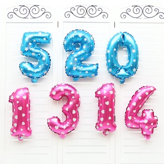 Bóng Số Sinh Nhật Cỡ 16inch 40Cm Trang Trí Sinh Nhật
