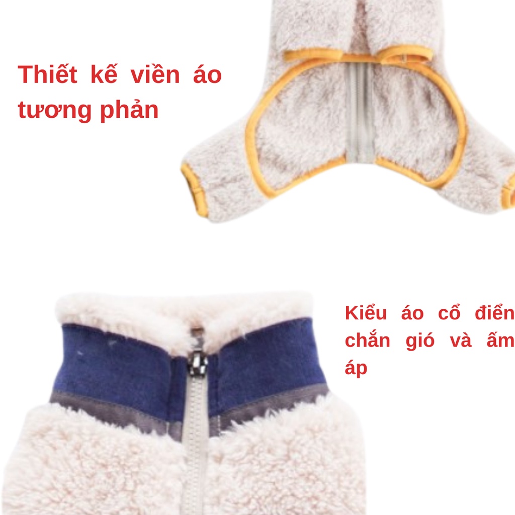 Cheepet Áo khoác lông cừu / Bộ lông cừu cho chó mèo/ thú cảnh