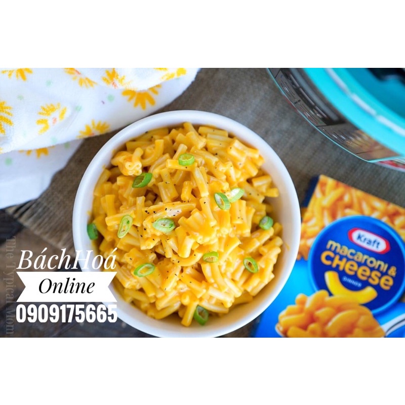 [HÀNG MỸ] Nui phô mai ăn liền  - Kraft Macaroni &amp; Cheese 206gram