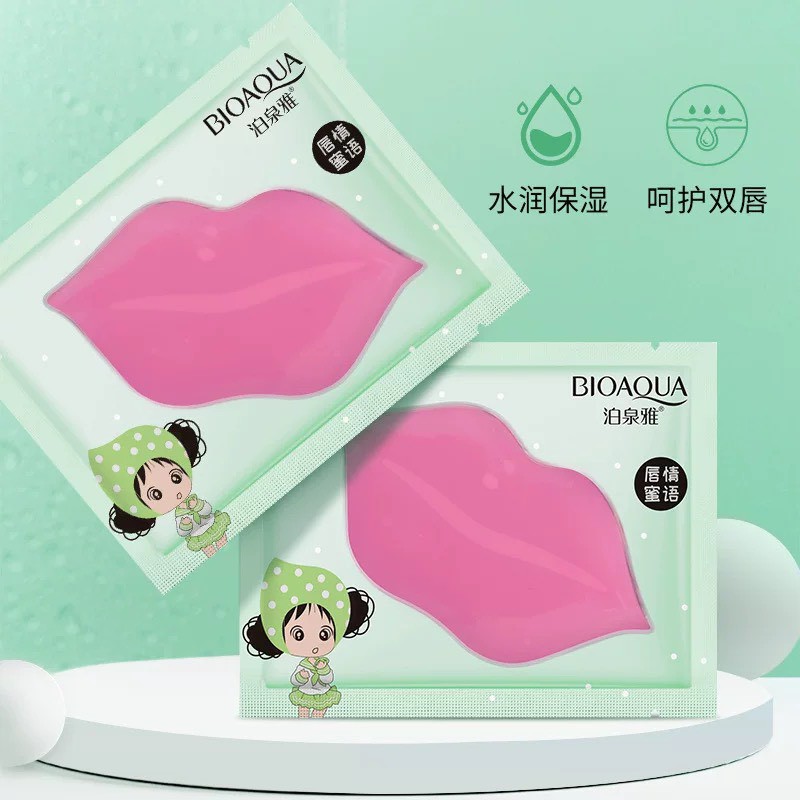 Mặt Nạ Môi Collagen Cherry Images dưỡng ẩm cho môi căng mọng