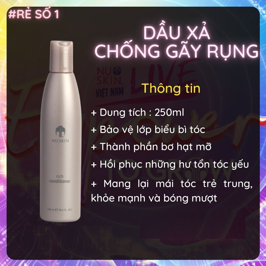 Dầu Xả Phục Hồi Tóc Hư Tổn Nuskin Rich Conditioner 250ml