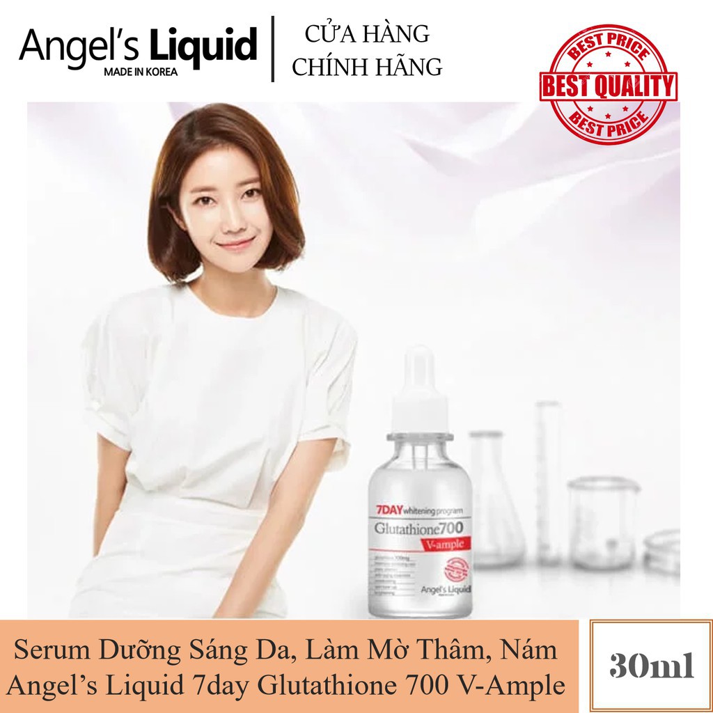 Serum Huyết Thanh Trắng Da 7 Day Whitening Program Glutathione 700 V-ample Serum 7day