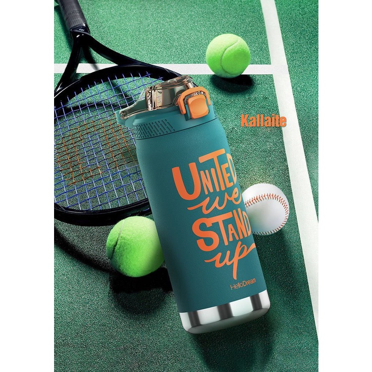 Bình giữ nhiệt thể thao1000ml chính hãng thương hiệu HELLO DREAM chất liệu 304 không gỉ đựng nước hàng ngày,tập thể thao