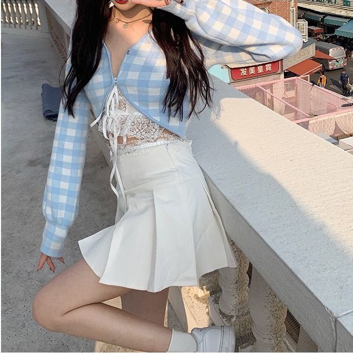 Áo hai dây phối ren đính nơ quyến rũ dành cho nữ